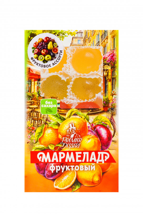 №2 Мармелад Премиум Десерт ФРУКТОВЫЙ (ананас, яблоко, гранат) 200г    в Черногорске