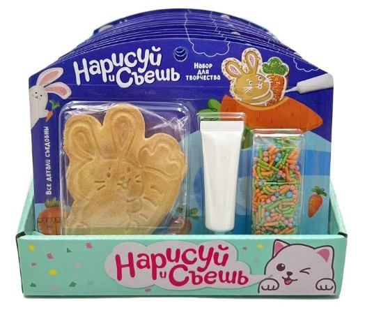  Набор для творчества Нарисуй и съешь "Зайка" (блок 12шт 59г) в Черногорске