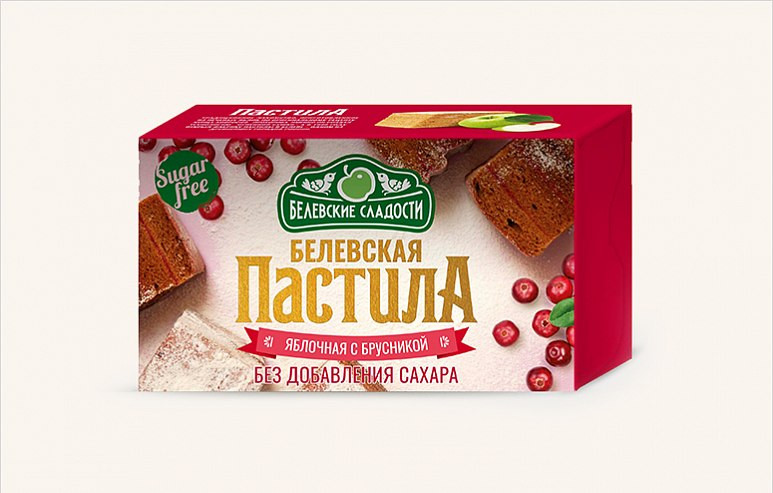  Пастила  200г диетическая с КЛЮКВОЙ, НОВЫЙ ФОРМАТ (4*50г)    в Черногорске