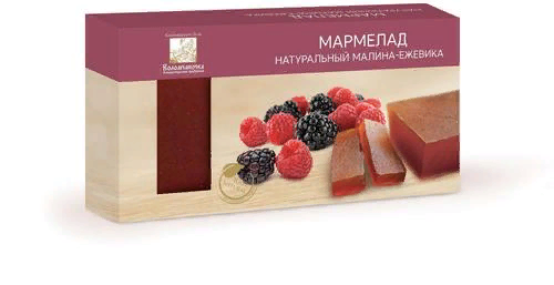 №2 Мармелад пластовый 210г МАЛИНА-ЕЖЕВИКА в Черногорске