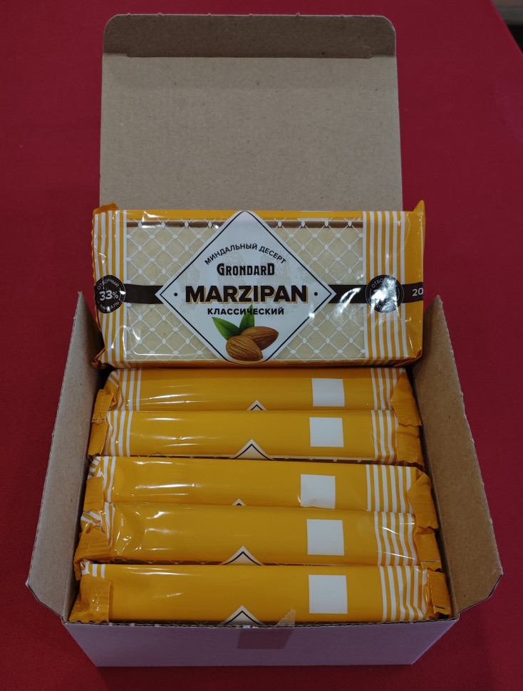  TM Grondard      (11133) Марципан 33%, (блок 6 шт по 200г)             в Черногорске
