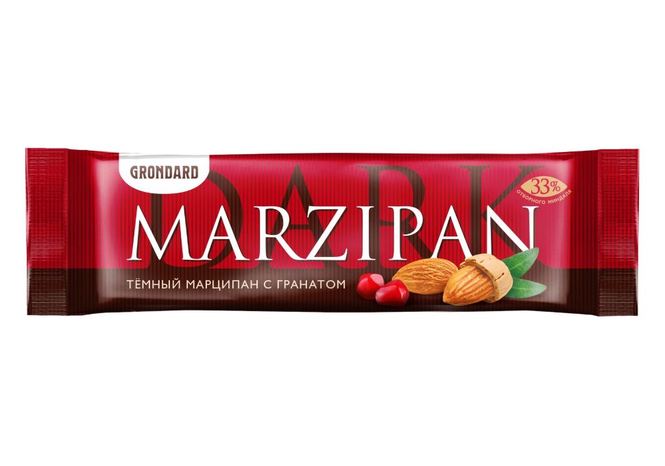  TM Grondard     (10973) Батончики глазированные Марципановые ГРАНАТ, (24шт по 50г)       в Черногорске
